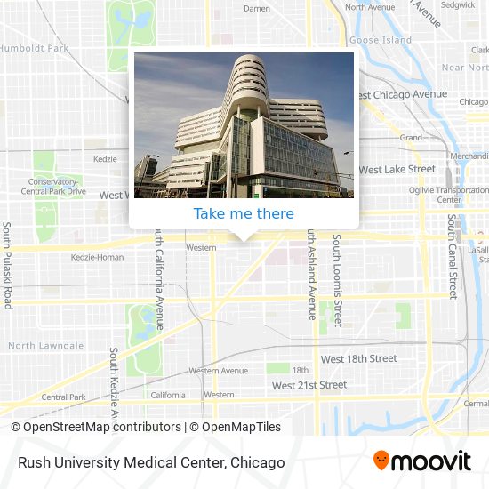 Mapa de Rush University Medical Center