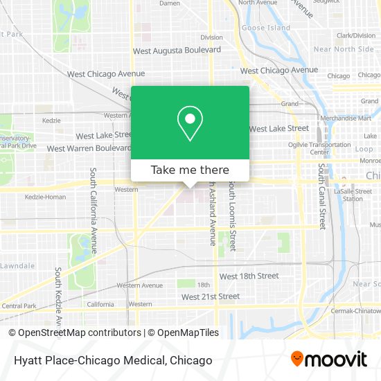 Hyatt Place-Chicago Medical map