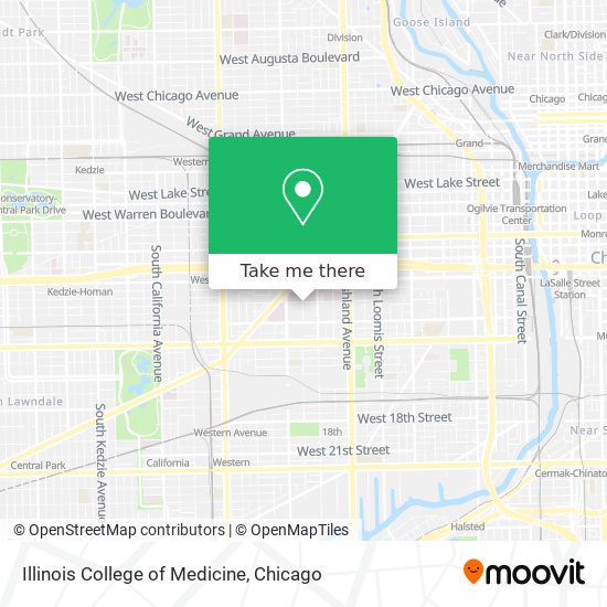 Illinois College of Medicine map