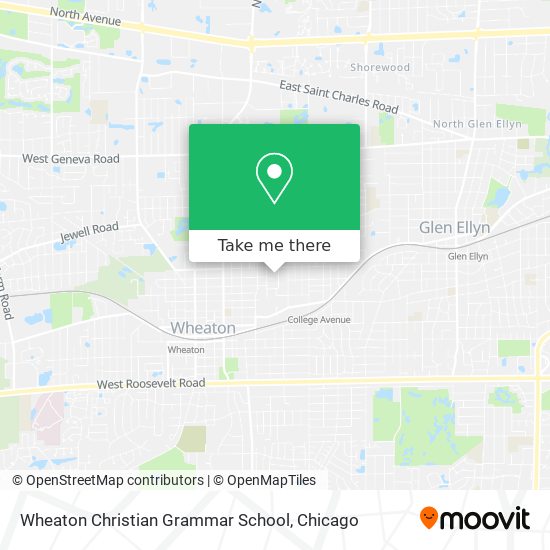 Mapa de Wheaton Christian Grammar School