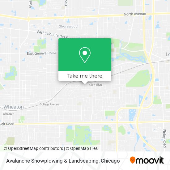 Avalanche Snowplowing & Landscaping map