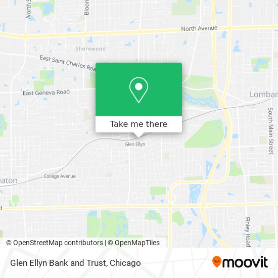 Mapa de Glen Ellyn Bank and Trust