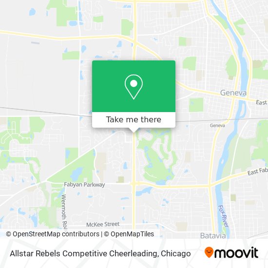 Allstar Rebels Competitive Cheerleading map