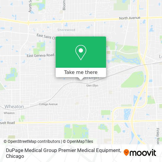 Mapa de DuPage Medical Group Premier Medical Equipment