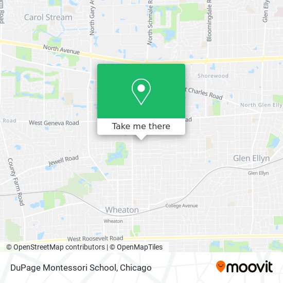 DuPage Montessori School map