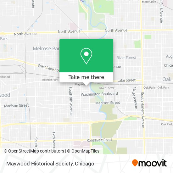 Maywood Historical Society map