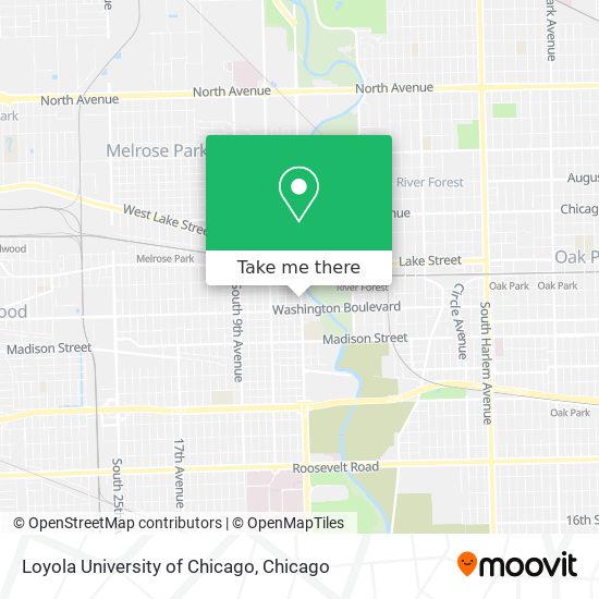 Mapa de Loyola University of Chicago