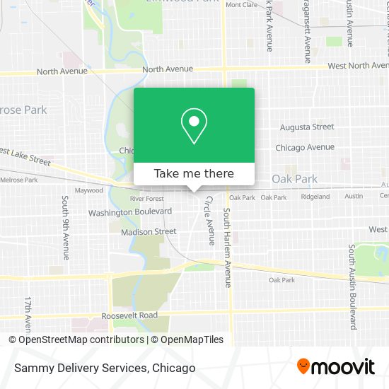 Sammy Delivery Services map