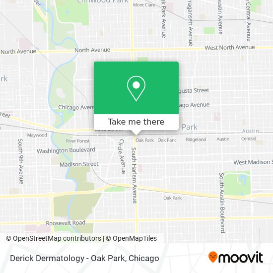 Derick Dermatology - Oak Park map