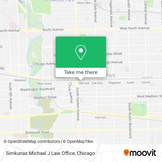 Mapa de Simkunas Michael J Law Office