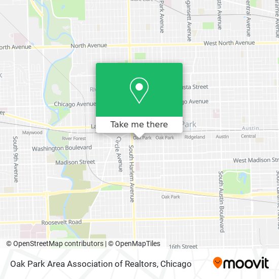 Oak Park Area Association of Realtors map