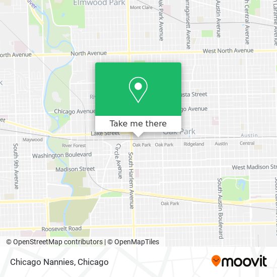 Chicago Nannies map