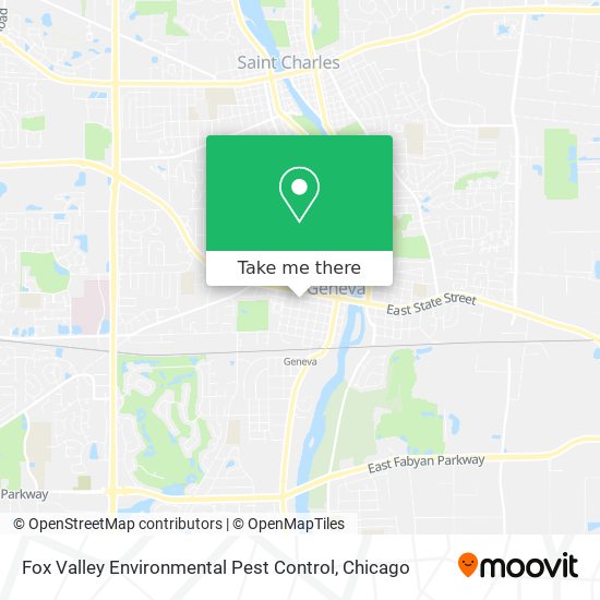 Fox Valley Environmental Pest Control map