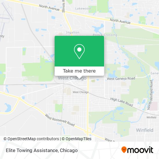 Elite Towing Assistance map