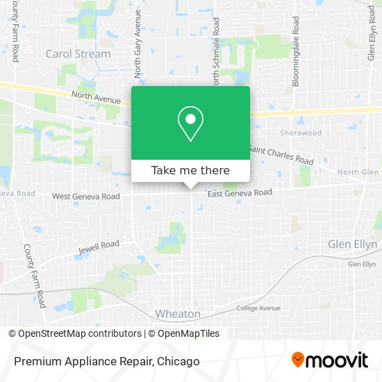 Mapa de Premium Appliance Repair