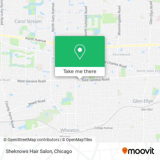 Mapa de Sheknows Hair Salon