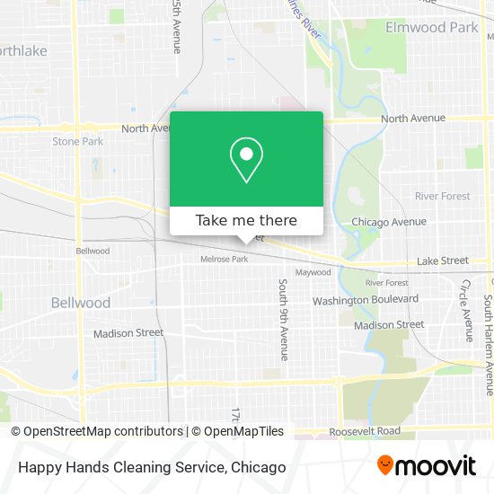 Mapa de Happy Hands Cleaning Service