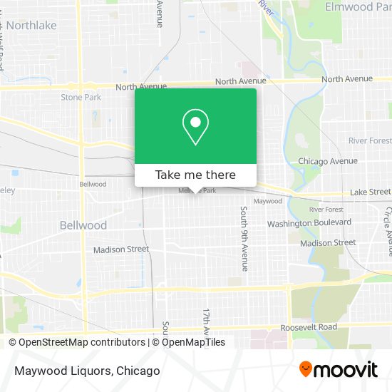 Mapa de Maywood Liquors