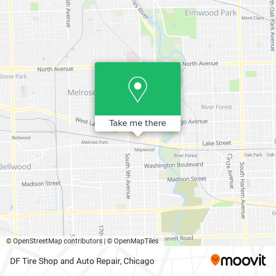 Mapa de DF Tire Shop and Auto Repair