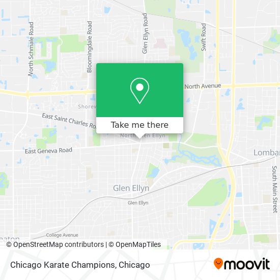 Mapa de Chicago Karate Champions