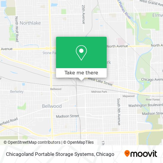 Chicagoland Portable Storage Systems map