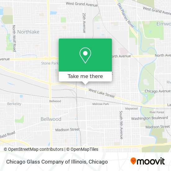 Mapa de Chicago Glass Company of Illinois