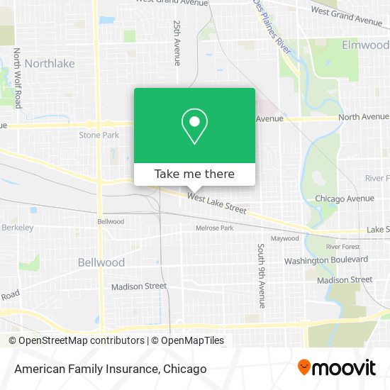 American Family Insurance map