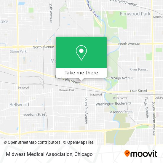 Mapa de Midwest Medical Association