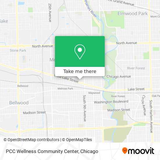 PCC Wellness Community Center map