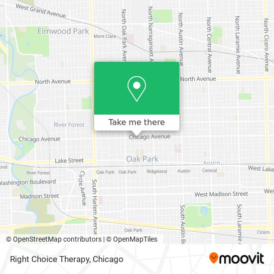 Right Choice Therapy map