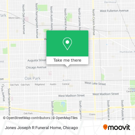 Jones Joseph R Funeral Home map