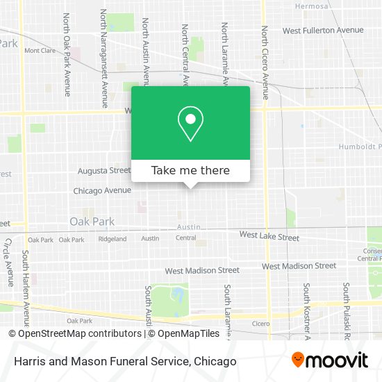 Harris and Mason Funeral Service map