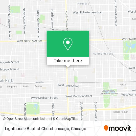 Lighthouse Baptist Churchchicago map