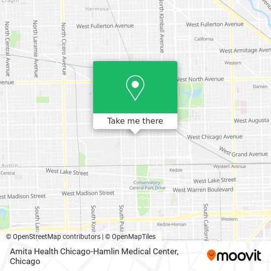 Amita Health Chicago-Hamlin Medical Center map