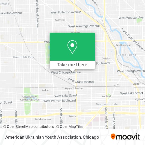 Mapa de American Ukrainian Youth Association