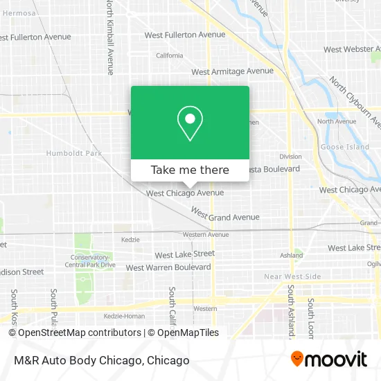 M&R Auto Body Chicago map