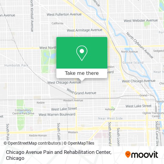 Chicago Avenue Pain and Rehabilitation Center map