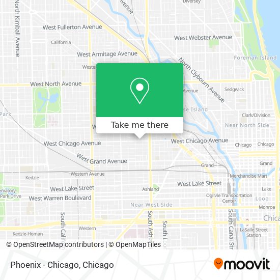 Phoenix - Chicago map