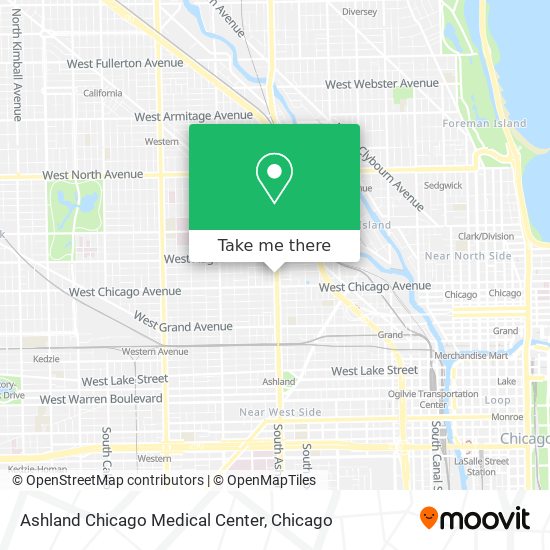 Ashland Chicago Medical Center map