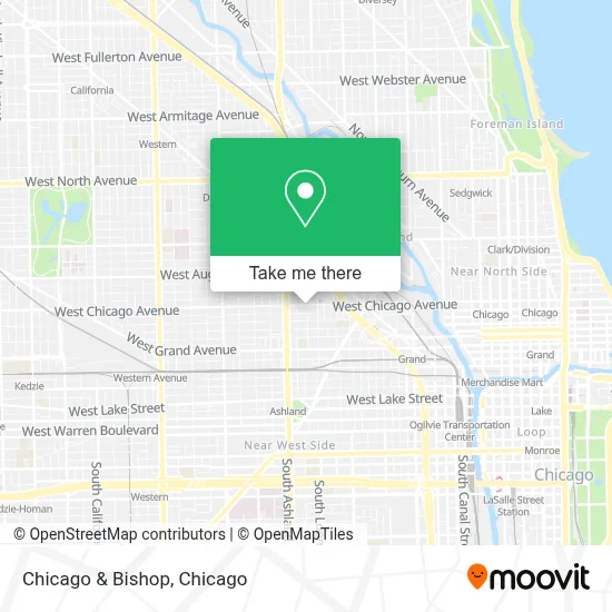 Chicago & Bishop map