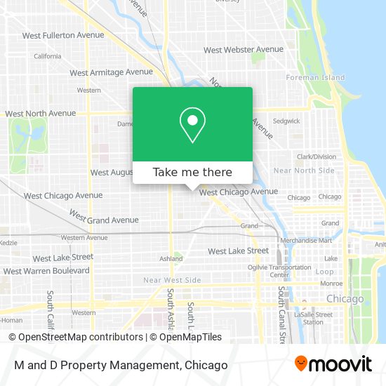 M and D Property Management map