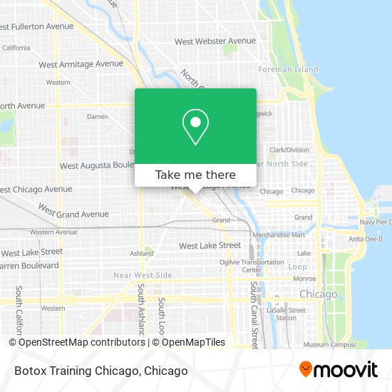 Botox Training Chicago map