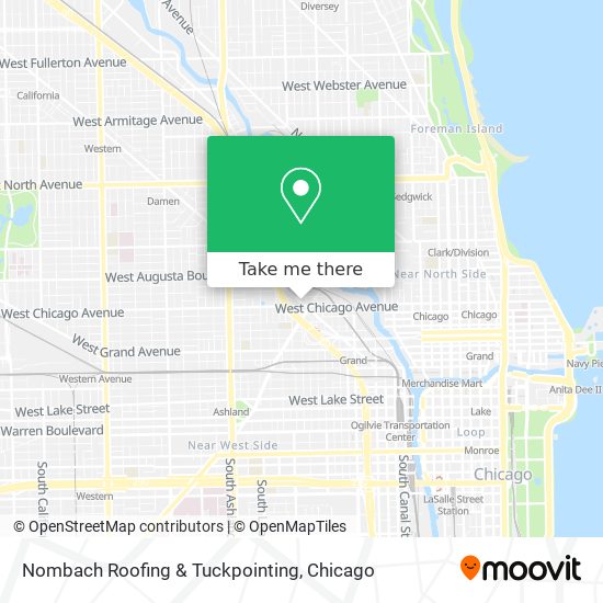 Nombach Roofing & Tuckpointing map