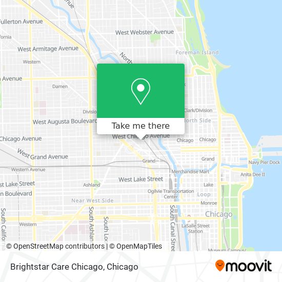 Brightstar Care Chicago map