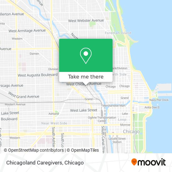 Chicagoland Caregivers map