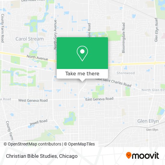 Christian Bible Studies map