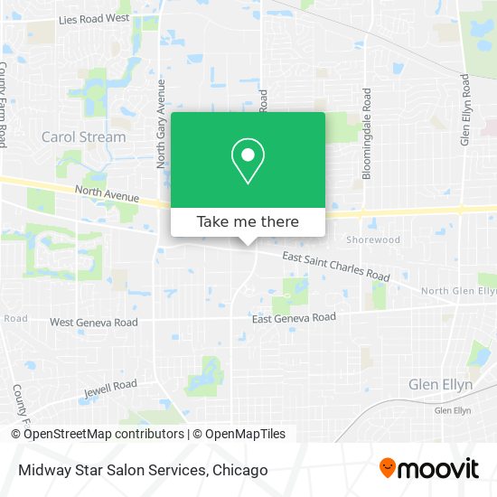 Midway Star Salon Services map