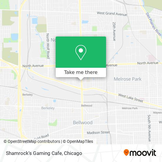 Shamrock's Gaming Cafe map