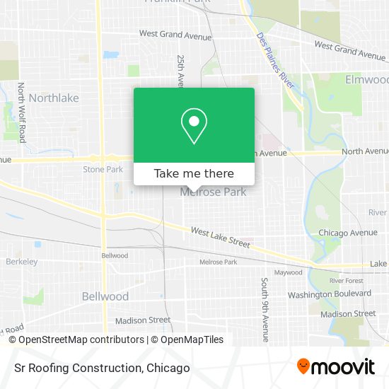 Sr Roofing Construction map