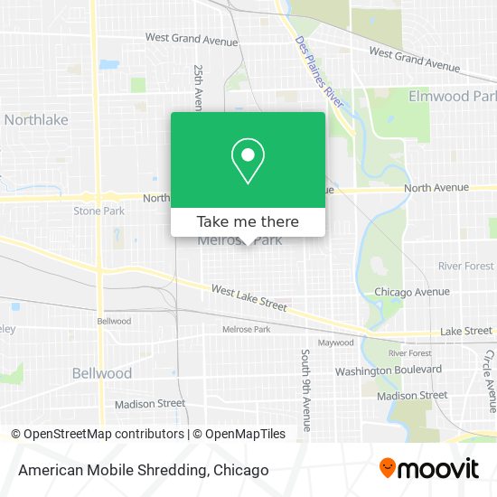 American Mobile Shredding map